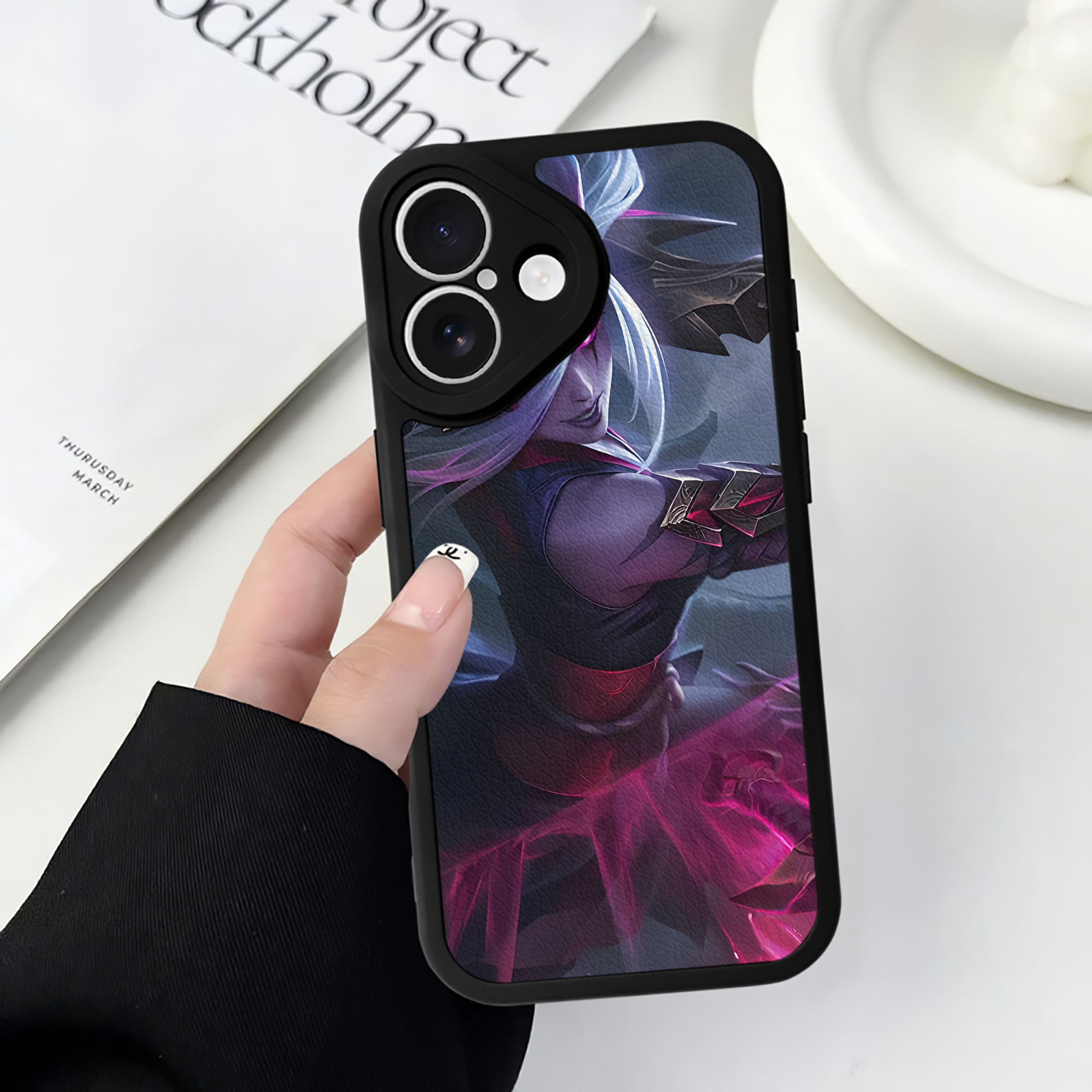 リーグ・オブ・レジェンド League of Legends LOL 【iPhone 16シリーズ対応】シリコンスマホケース（レザー調） 材質：シリコン